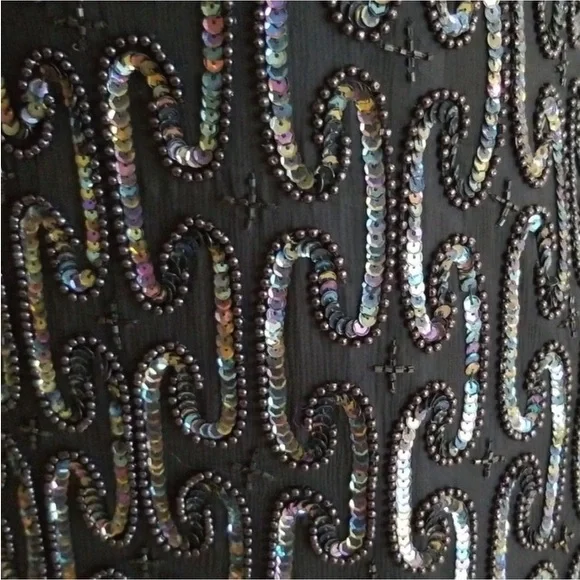 Vintage Stenay Silk Sequin Dress - Picture 4 of 6